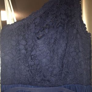 Navy David’s Bridal bridesmaid/formal Dress